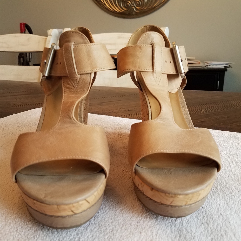 Franco Sarto Cork Wedges